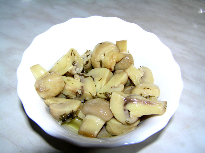 Маринованные шампиньоны, рецепт