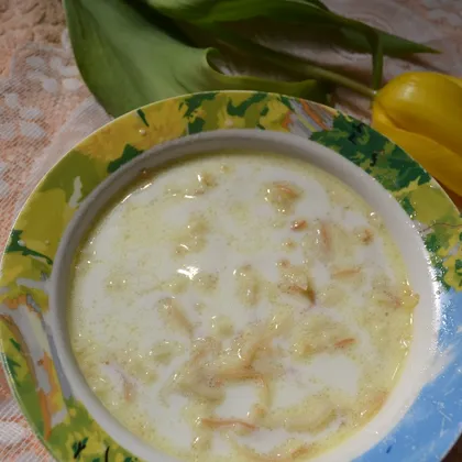 Вермишелевый молочный суп