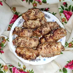 Мясные рулетики с грибами