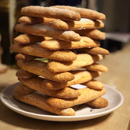 Савоярди - бисквитное печенье для Тирамису #Летниедесерты