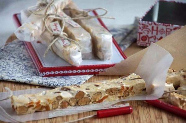 Мягкая нуга с орехами и курагой (Torrone morbido)