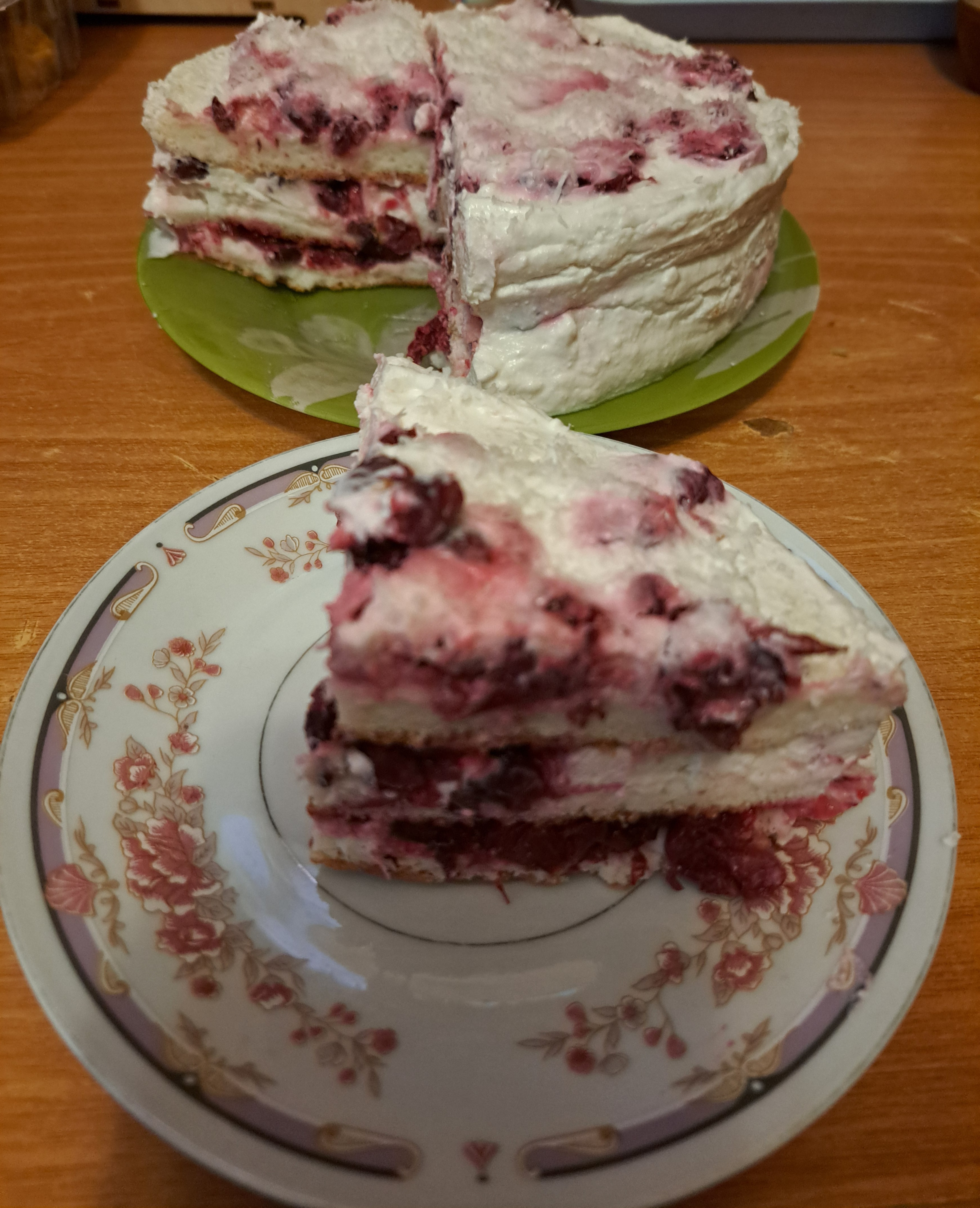 Пп торт с вишневой начинкой