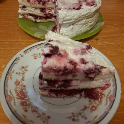 Пп торт с вишневой начинкой