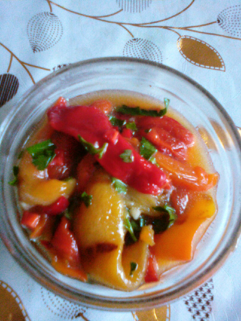 Салат из запеченного перца