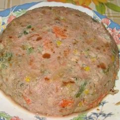 Мясной "торт" из мультиварки