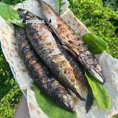 Скумбрия на мангале