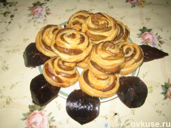 Пирожные букет роз