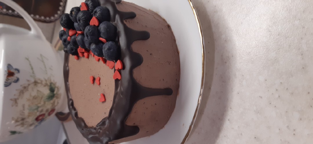 Низкокалорийный тортик с вертикальными коржами