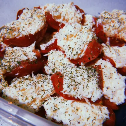 Помидорки с сыром🍅🧀