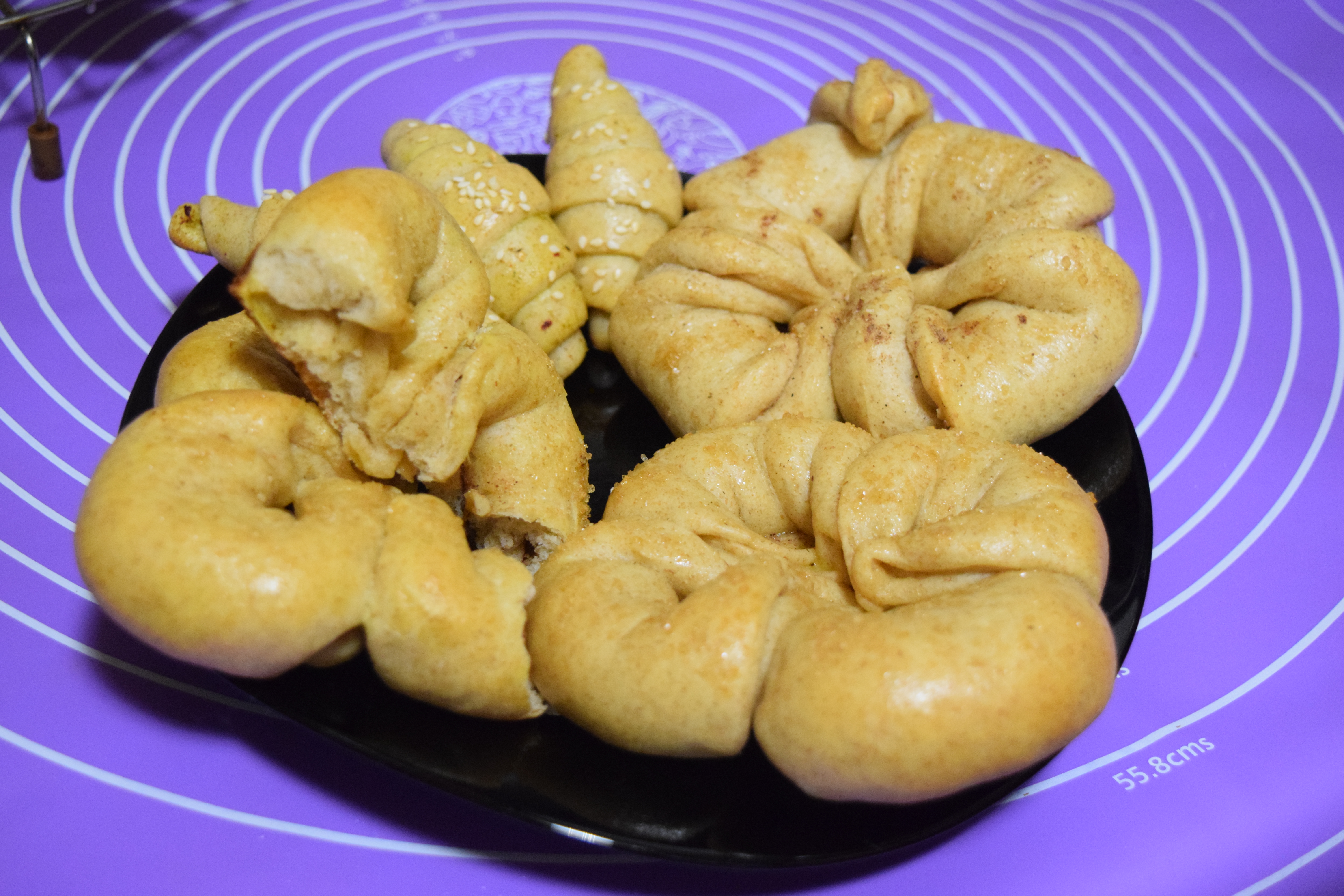 Ржаные сдобные булочки