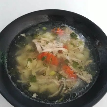 Вкусный куриный суп