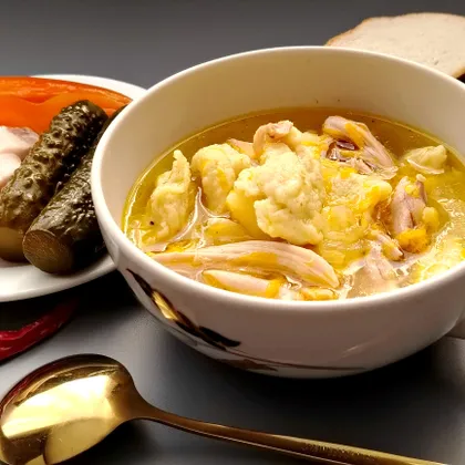 Куриный суп с клецками