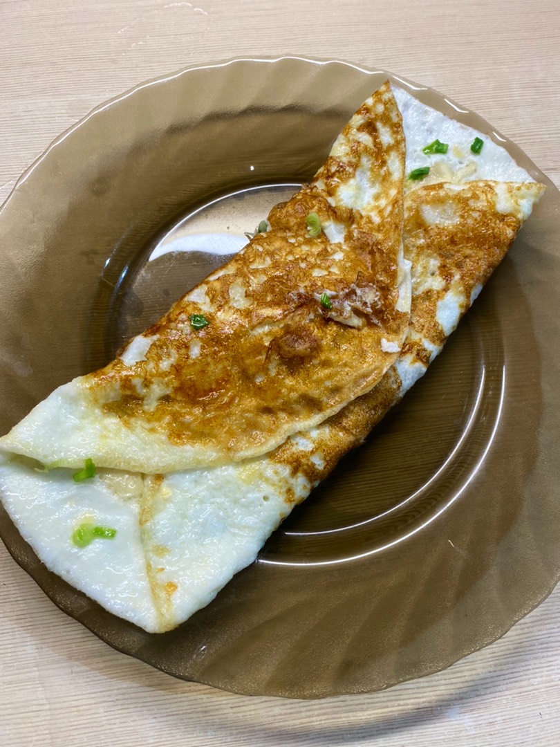 Омлет с лавашом и зеленым луком