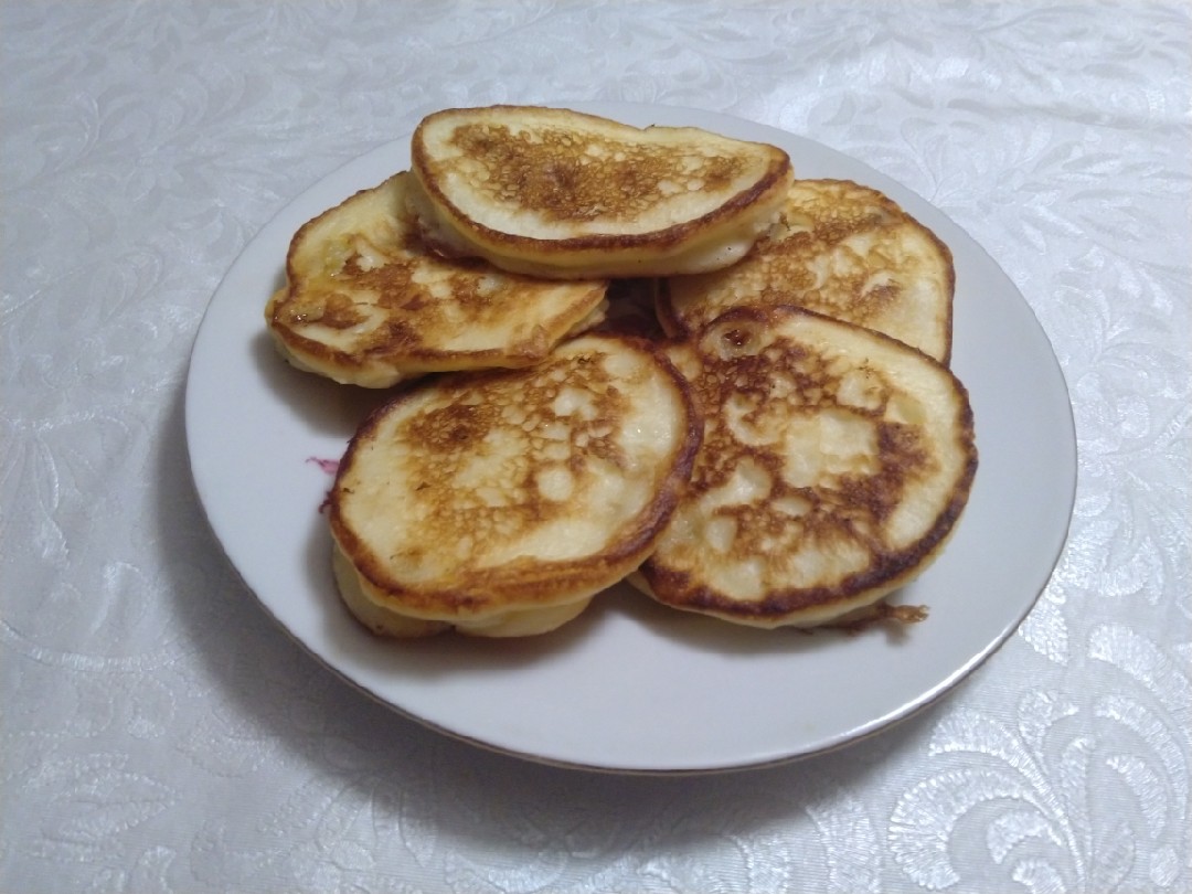 Рисовые оладьи с бананом