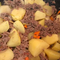 Фарш с картошкой