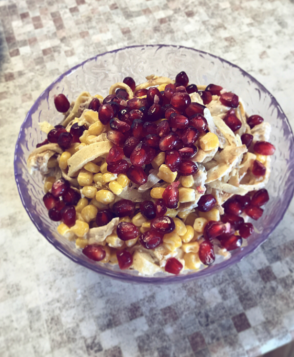 Салат «новогодняя дорожка»