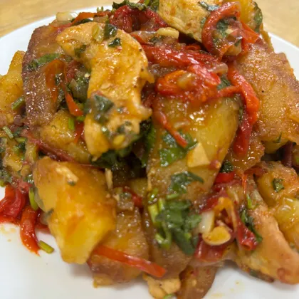 Оджахури с курицей 