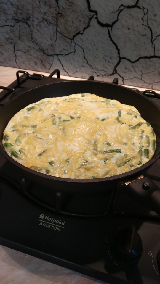 Омлет со стручковой фасолью