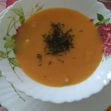 Суп-пюре из индейки с овощами