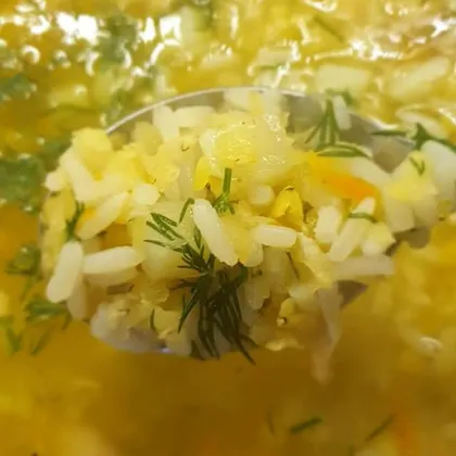 Суп из чечевицы и риса