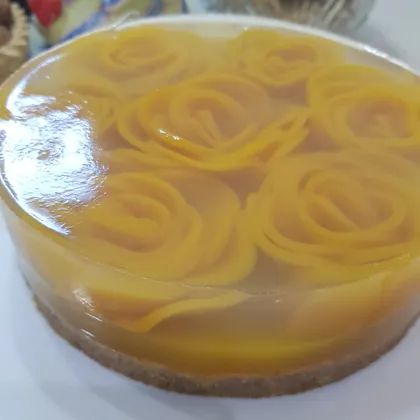 Торт с желе 'Розы'