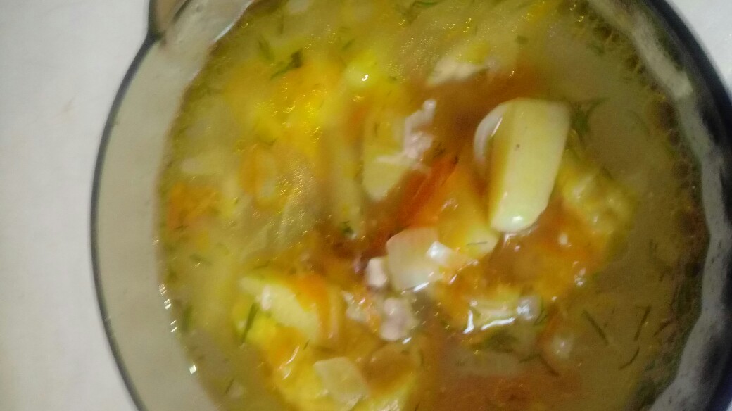 Куриный суп с галушками