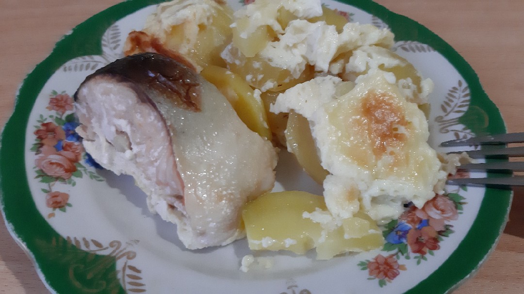 Горбуша с картошкой