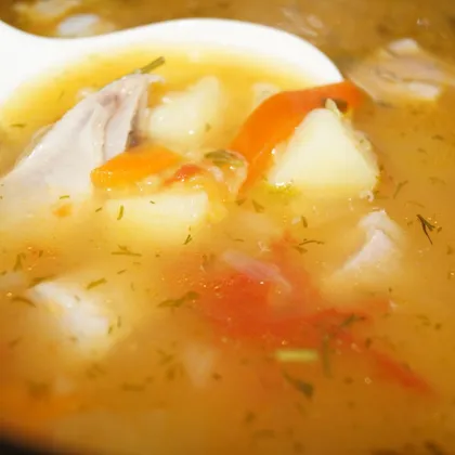 Овощной суп с чечевицей (мультиварка)