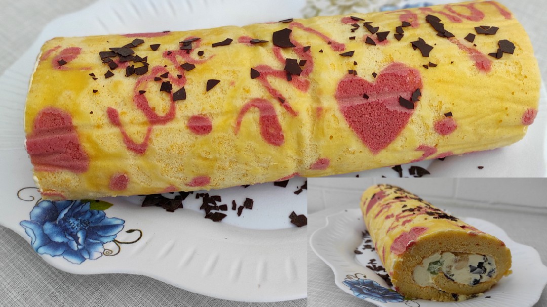 Рулет с признанием в любви