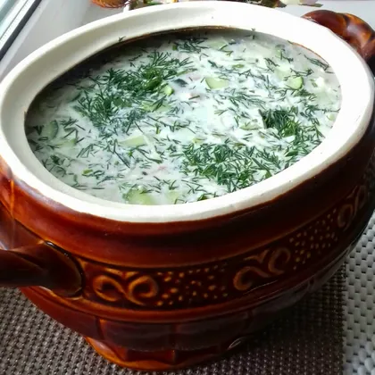 Холодный суп окрошка