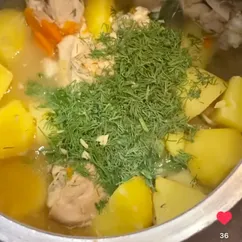 Тушёная картошечка с курочкой