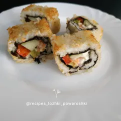 Тёплые роллы по-домашнему🍣