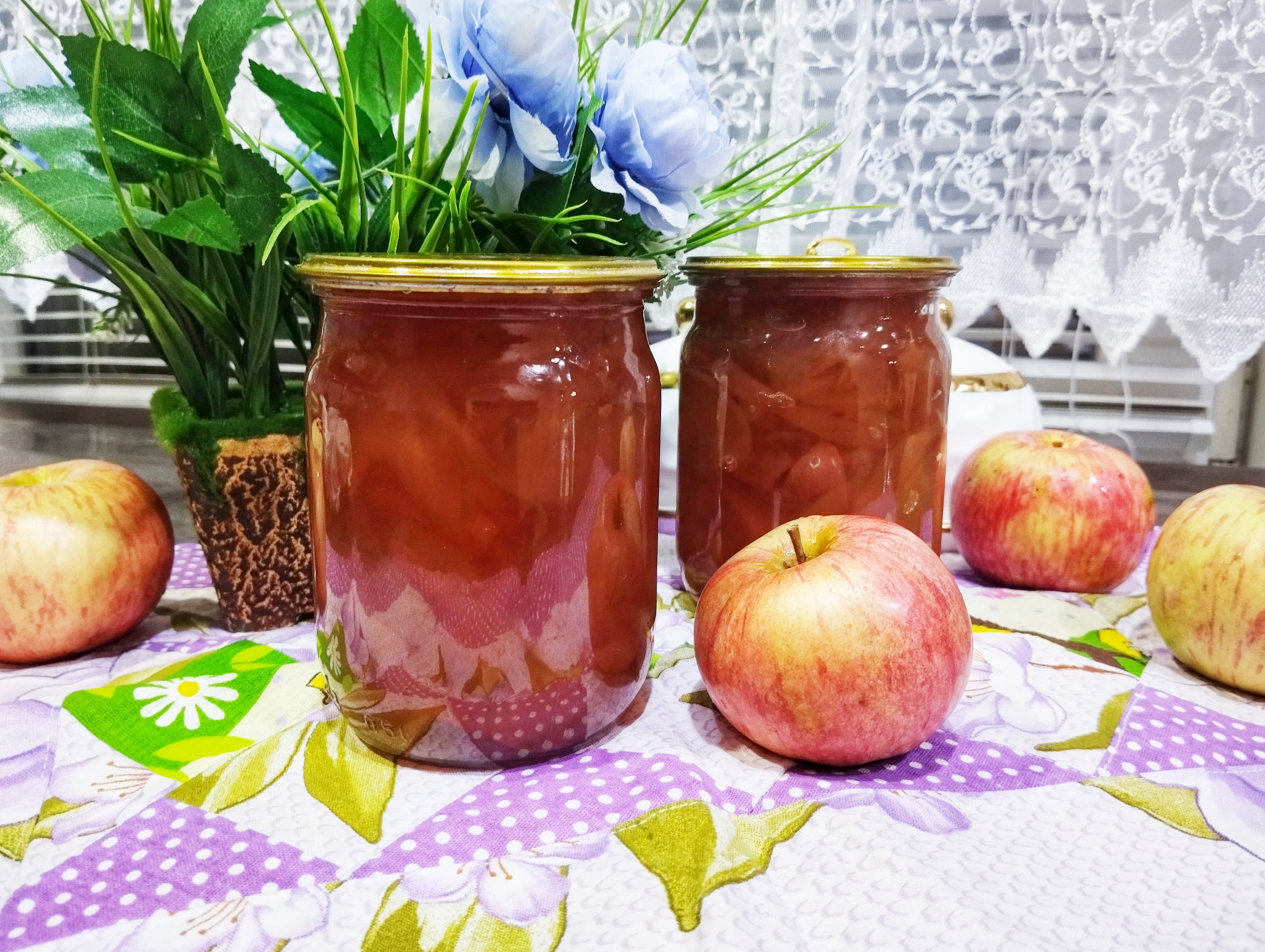 Яблочное варенье дольками