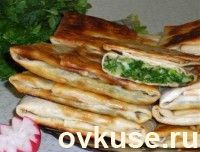 Рулет с яйцом и сыром из лаваша