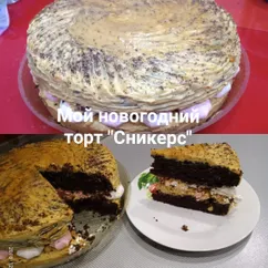 Торт "Сникерс"