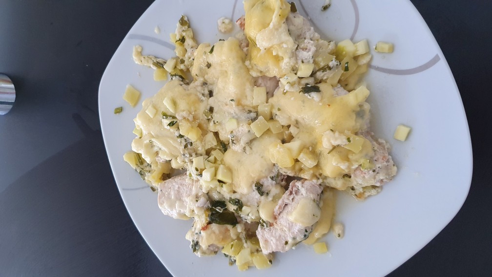 Куриные рулетики с цукини и моцареллой