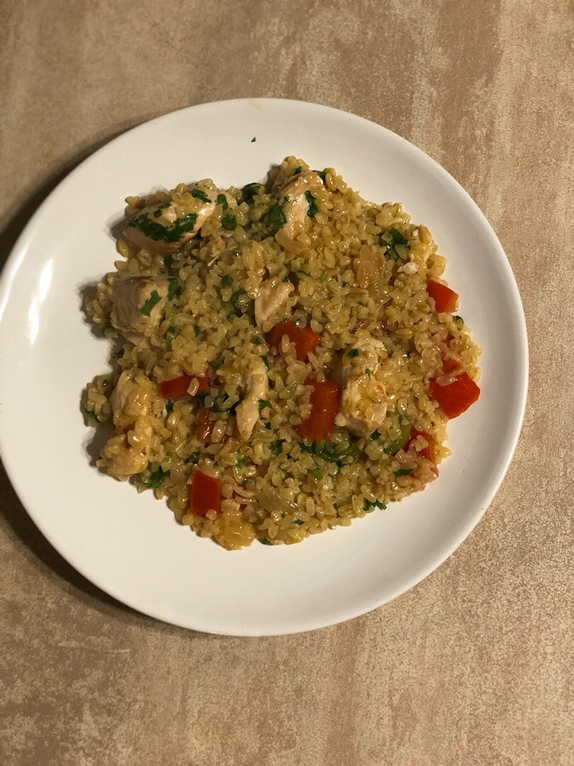 Булгур с курицей