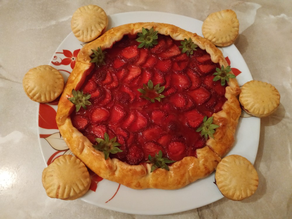 Клубничная галета