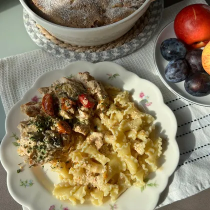 Куриная грудка в сливочном соусе