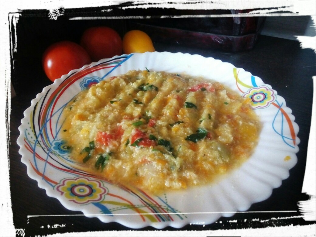 🍁Кабачки тушеные с овощами и яйцами🍁