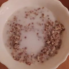 Гречка с молоком и сыром