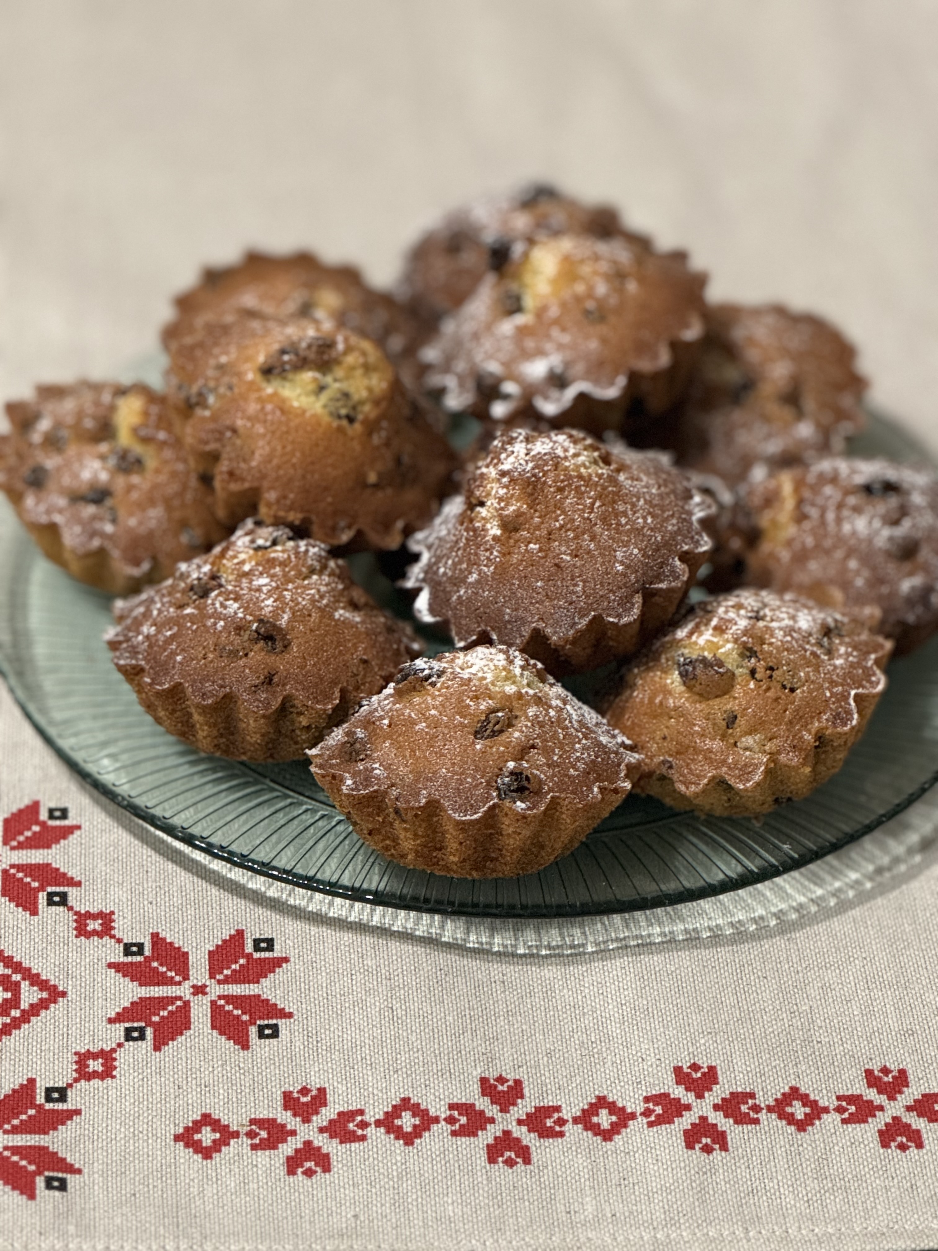 Кексы с изюмом