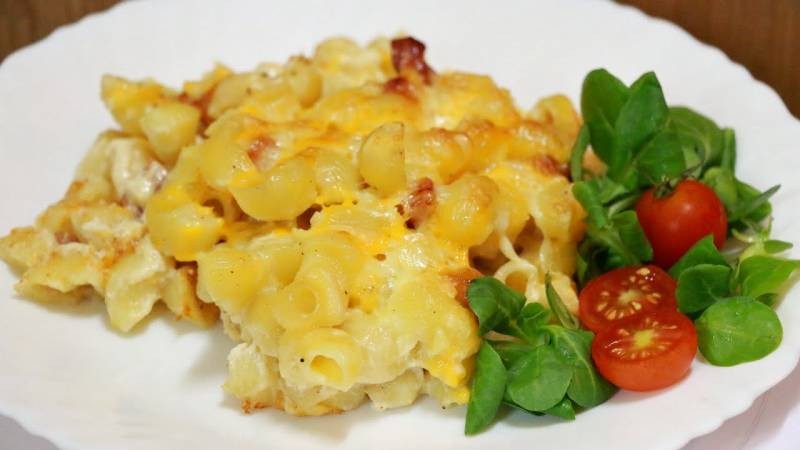 Макароны с яйцом