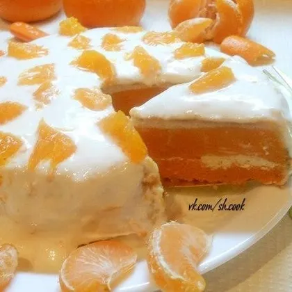 Торт-пирог "Оранжевый взрыв"