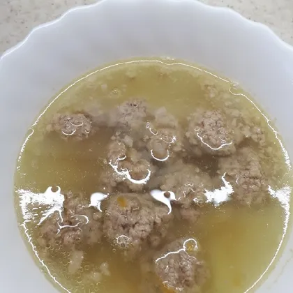 Легкий суп с фрикадельками