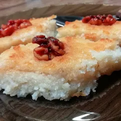 Десерт из манки с кокосовой стружкой