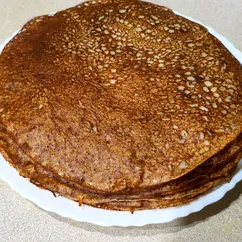 Тонкие ажурные блинчики, на кефире и кипятке