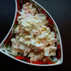 Салат из моркови с яйцом