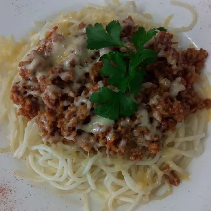 Спагетти под соусом 'Болоньез'