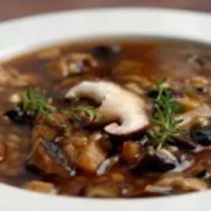 Овсяно-грибной суп